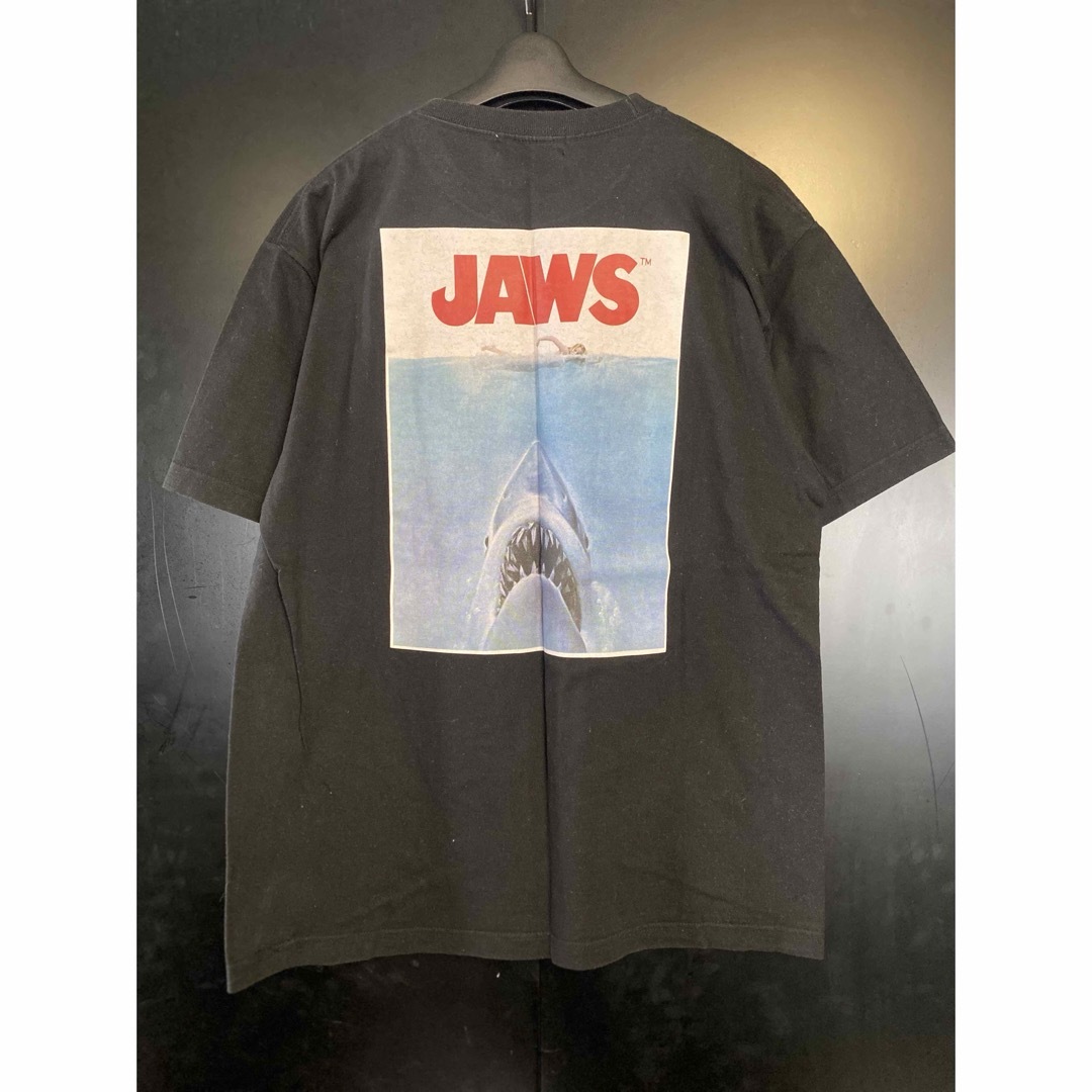 激レア 映画 JAWS Tシャツ ブラック ジョーズ メンズのトップス(Tシャツ/カットソー(半袖/袖なし))の商品写真