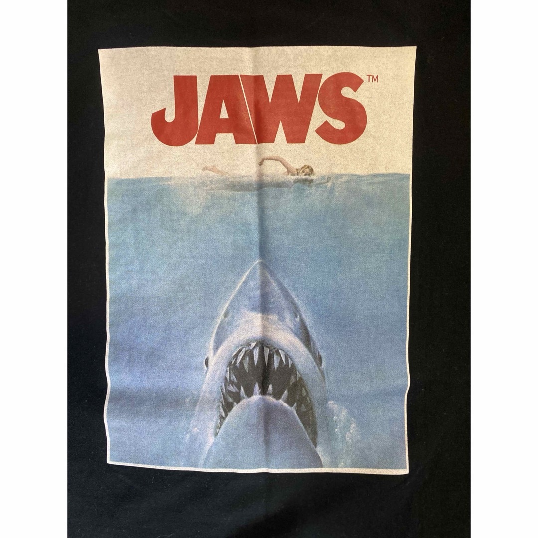 激レア 映画 JAWS Tシャツ ブラック ジョーズ メンズのトップス(Tシャツ/カットソー(半袖/袖なし))の商品写真