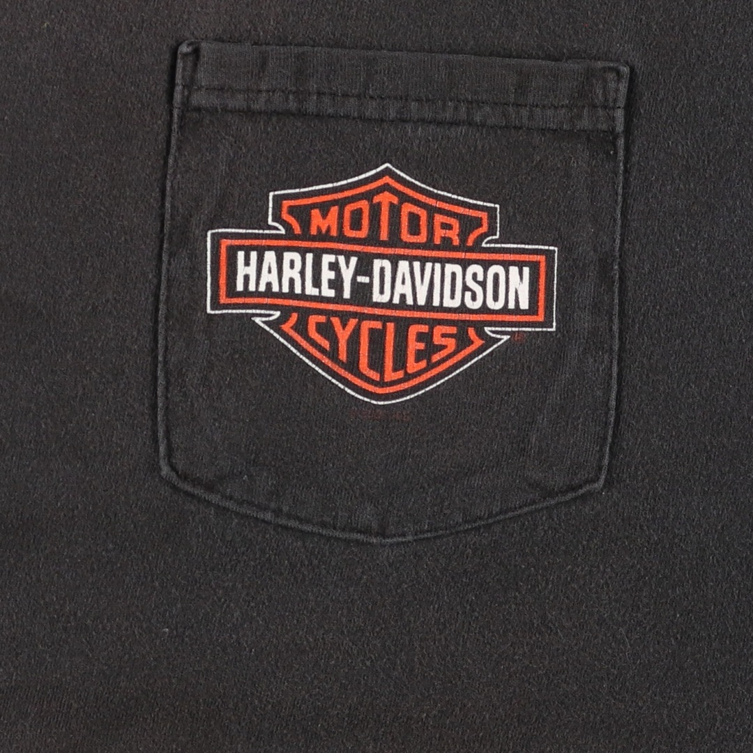 Harley Davidson(ハーレーダビッドソン)の古着 00年代 ハーレーダビッドソン Harley-Davidson モーターサイクル バイクTシャツ USA製 メンズXL /eaa448902 メンズのトップス(Tシャツ/カットソー(半袖/袖なし))の商品写真