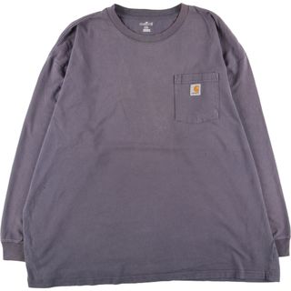 古着 カーハート Carhartt ロングTシャツ ロンT メキシコ製 メンズXXL /eaa429927