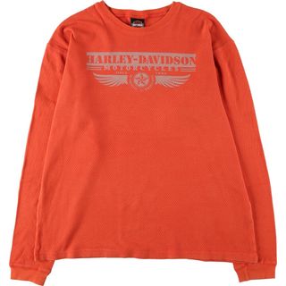 ハーレーダビッドソン(Harley Davidson)の古着 00年代 ハーレーダビッドソン Harley-Davidson サーマルロングTシャツ メンズXXL /eaa440829(Tシャツ/カットソー(半袖/袖なし))