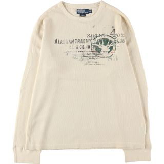 ラルフローレン(Ralph Lauren)の古着 ラルフローレン Ralph Lauren POLO by Ralph Lauren サーマルロンT ワッフル メンズXL /eaa440830(Tシャツ/カットソー(半袖/袖なし))