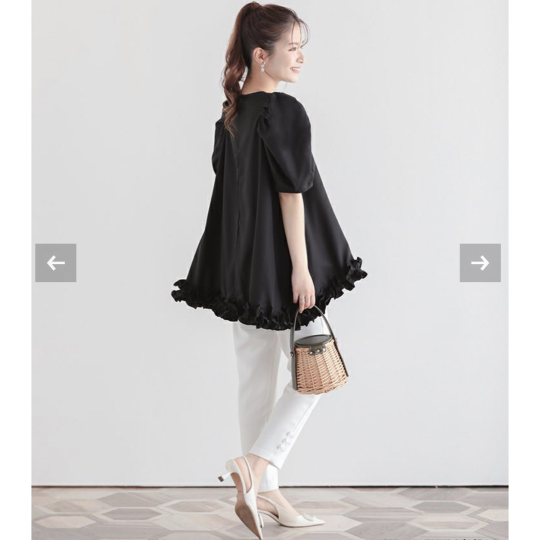 UNITED ARROWS(ユナイテッドアローズ)の♡A様専用Fit moreロング丈裾フリルフレアトップス レディースのトップス(シャツ/ブラウス(半袖/袖なし))の商品写真