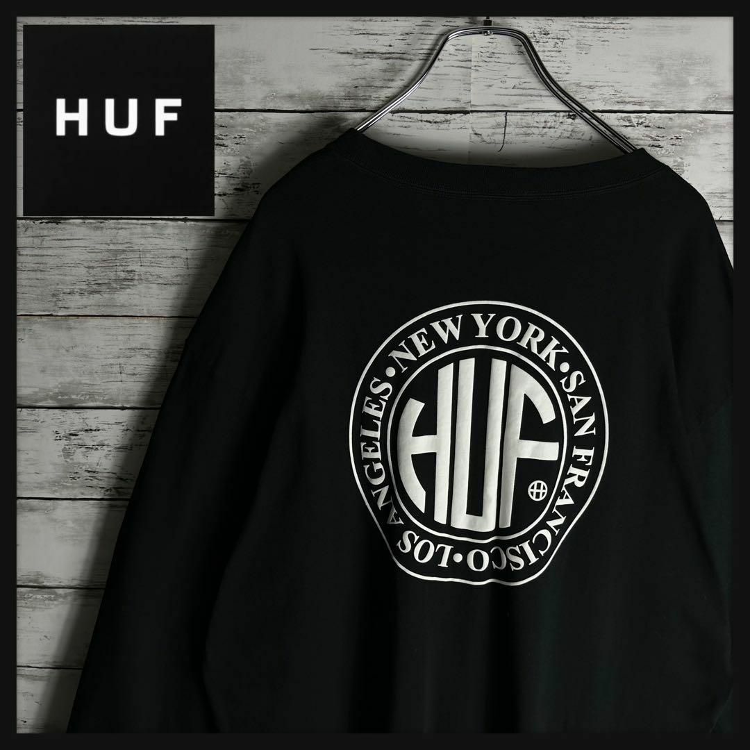 HUF(ハフ)の【XL神サイズ】ハフ　両面プリント ロンT ロングスリーブ メンズのトップス(Tシャツ/カットソー(七分/長袖))の商品写真