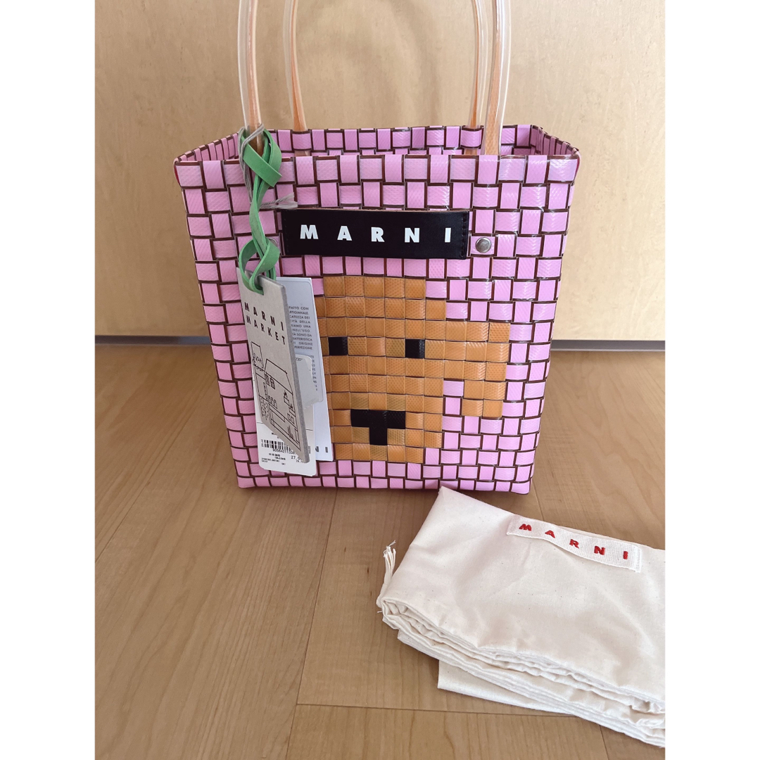 Marni(マルニ)のマルニ　MARNI アニマルバスケット　ピンクドッグ レディースのバッグ(トートバッグ)の商品写真