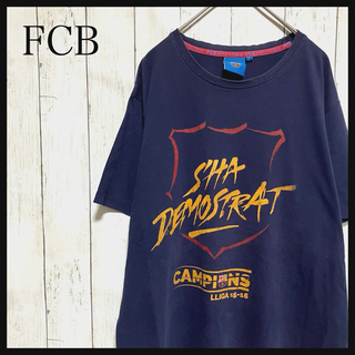 FCバルセロナ 半袖Tシャツ ビッグプリント Z1230(Tシャツ/カットソー(半袖/袖なし))