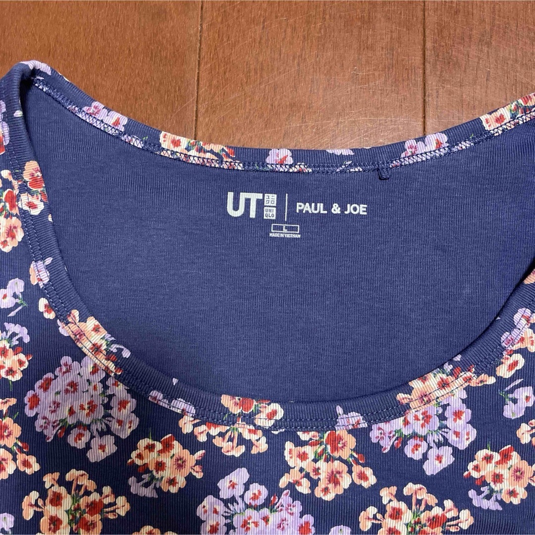 UNIQLO(ユニクロ)のUNIQLO　ポール&ジョー　クロップドUT   Lサイズ メンズのトップス(Tシャツ/カットソー(半袖/袖なし))の商品写真