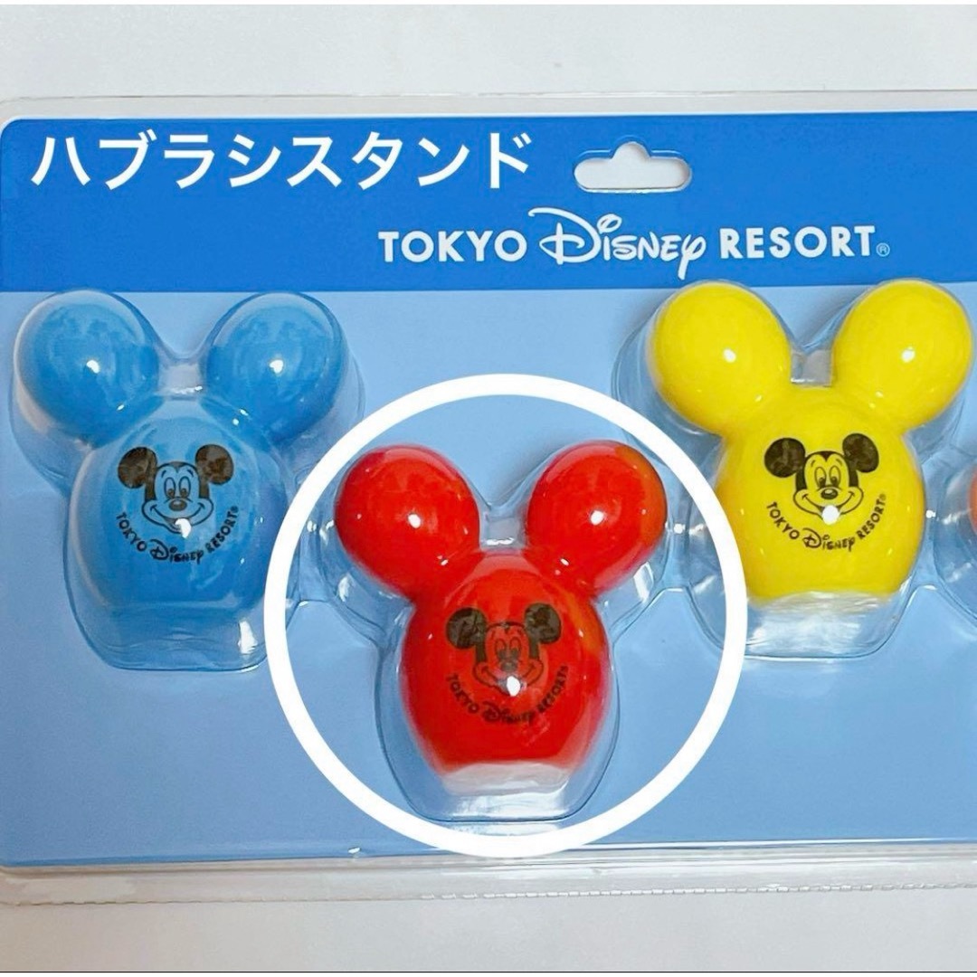 Disney(ディズニー)の【新品】ミッキーバルーン ⭐️ ハブラシスタンド 赤 エンタメ/ホビーのおもちゃ/ぬいぐるみ(キャラクターグッズ)の商品写真