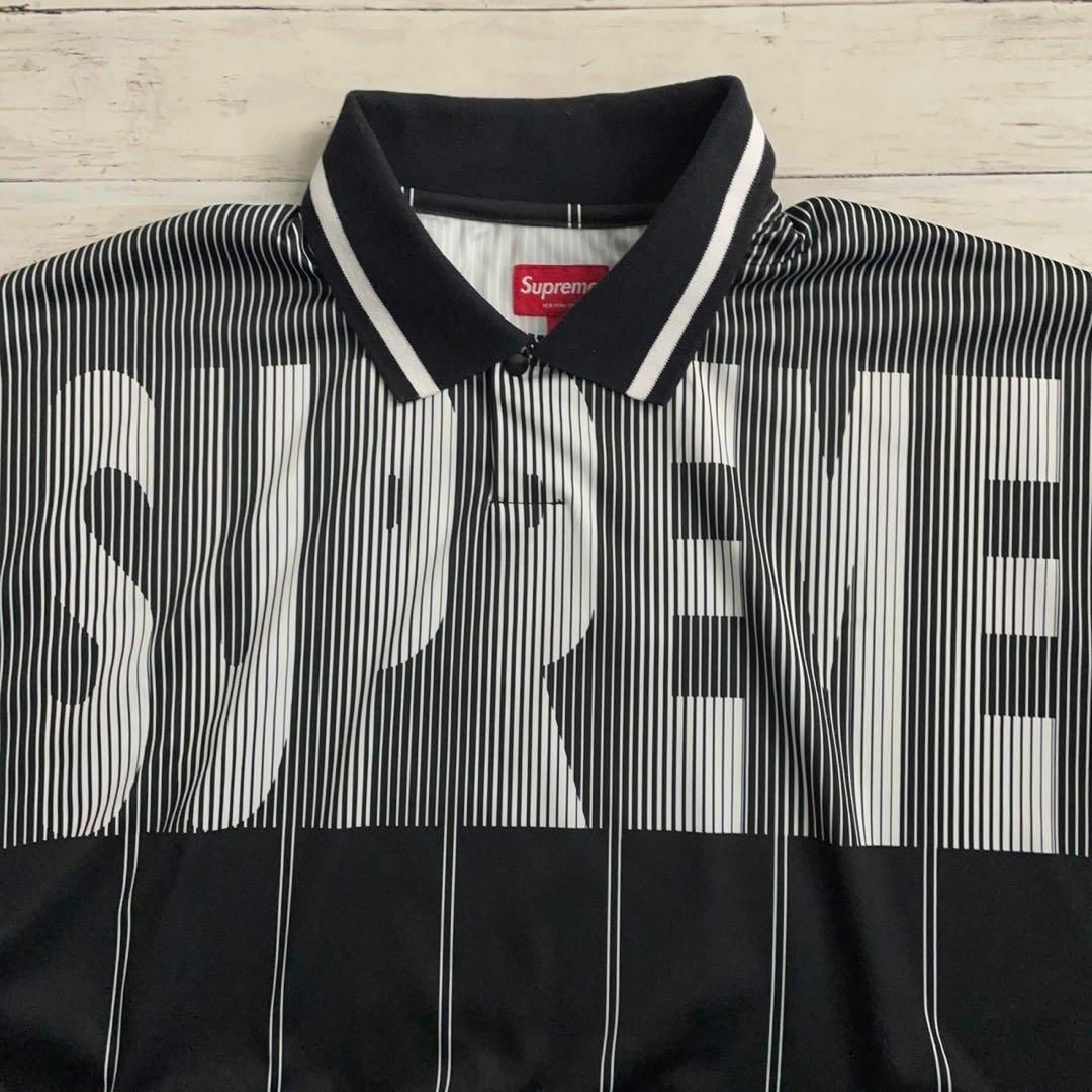 Supreme(シュプリーム)の9569【希少Lサイズ】シュプリーム☆ストライプ サッカーシャツ　美品 メンズのトップス(Tシャツ/カットソー(半袖/袖なし))の商品写真