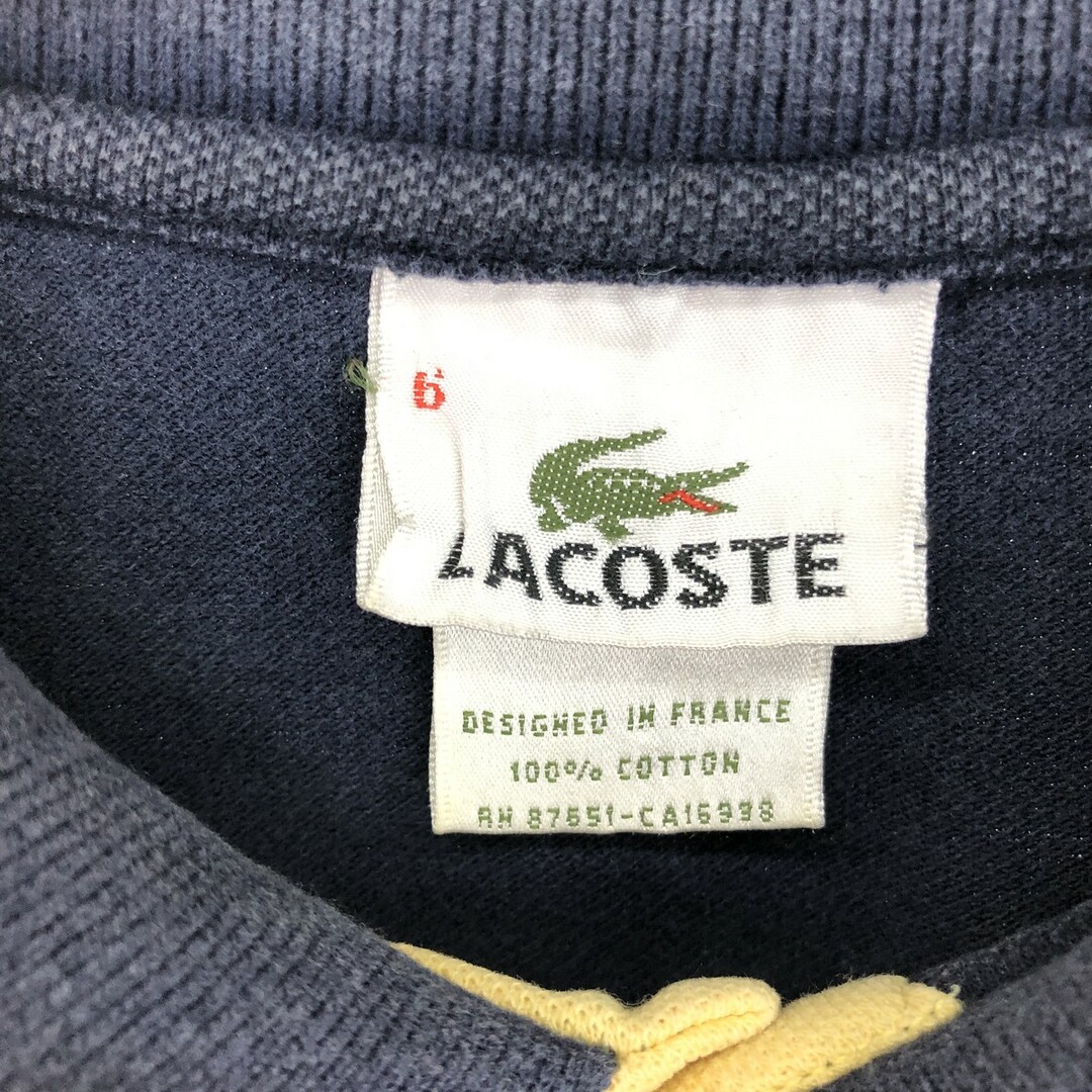 LACOSTE(ラコステ)の古着 90年代 ラコステ LACOSTE フランス企画 半袖 ポロシャツ 6 メンズXL ヴィンテージ /eaa447732 メンズのトップス(ポロシャツ)の商品写真