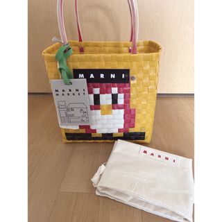 マルニ(Marni)のマルニ　MARNI アニマルバスケット　ダークヴァニーユオウル(トートバッグ)