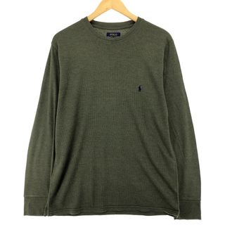 ラルフローレン(Ralph Lauren)の古着 ラルフローレン Ralph Lauren POLO RALPH LAUREN サーマルロンT ハニカム メンズL /eaa438709(Tシャツ/カットソー(半袖/袖なし))