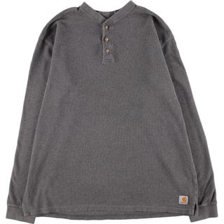 カーハート(carhartt)の古着 カーハート Carhartt ヘンリーネック サーマルロングTシャツ メンズL /eaa440840(Tシャツ/カットソー(半袖/袖なし))