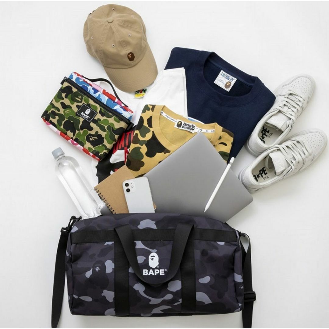 A BATHING APE(アベイシングエイプ)のA BATHING APE アベイシングエイプ BAPE 大容量ダッフルバッグ メンズのバッグ(ボストンバッグ)の商品写真