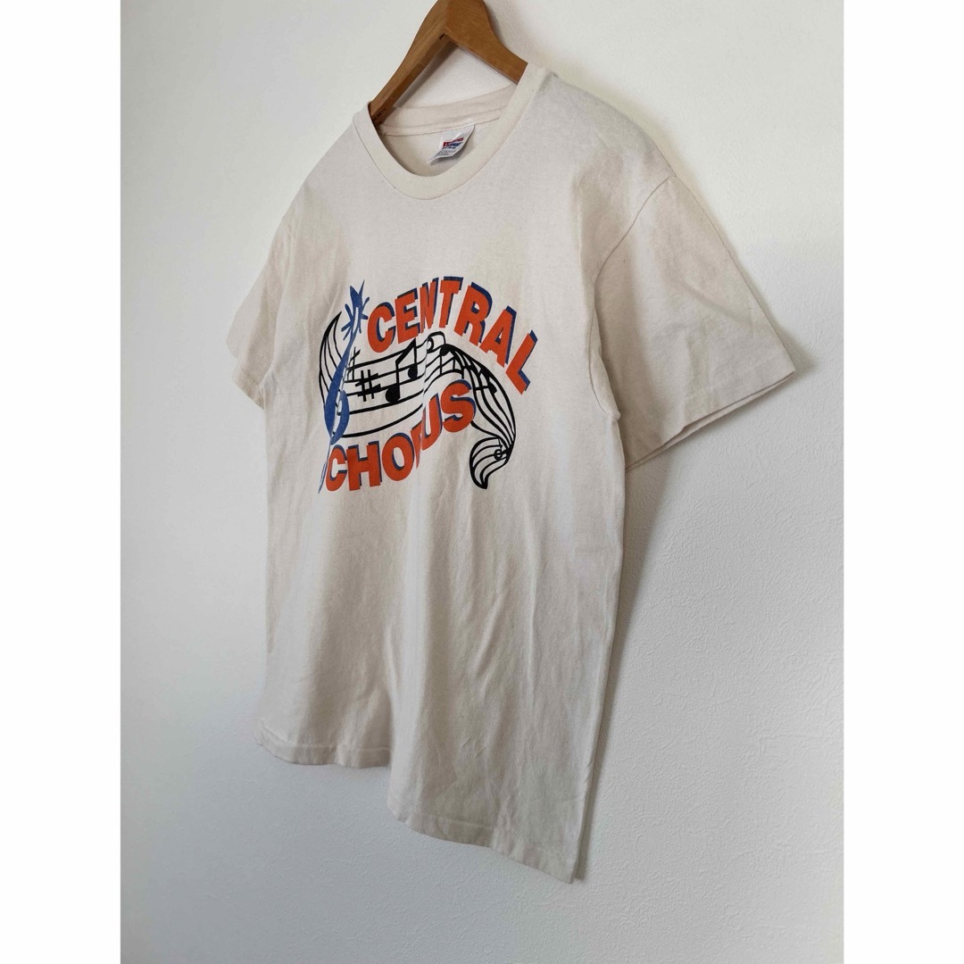 Hanes(ヘインズ)の90's 古着　USA製　Tシャツ　プリントTシャツ　音系Tシャツ　ヘインズ メンズのトップス(Tシャツ/カットソー(半袖/袖なし))の商品写真