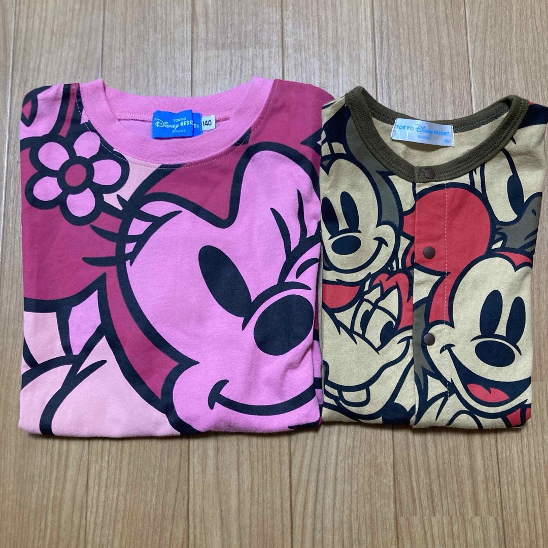 Disney(ディズニー)のディズニー Tシャツ 80 140 ランド シー キッズ/ベビー/マタニティのベビー服(~85cm)(ロンパース)の商品写真