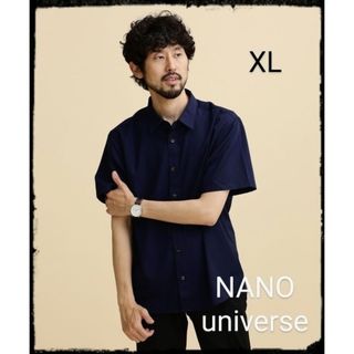 ナノユニバース(nano・universe)の【美品】LB.04/スタンダードレギュラーカラーシャツ／半袖(シャツ)