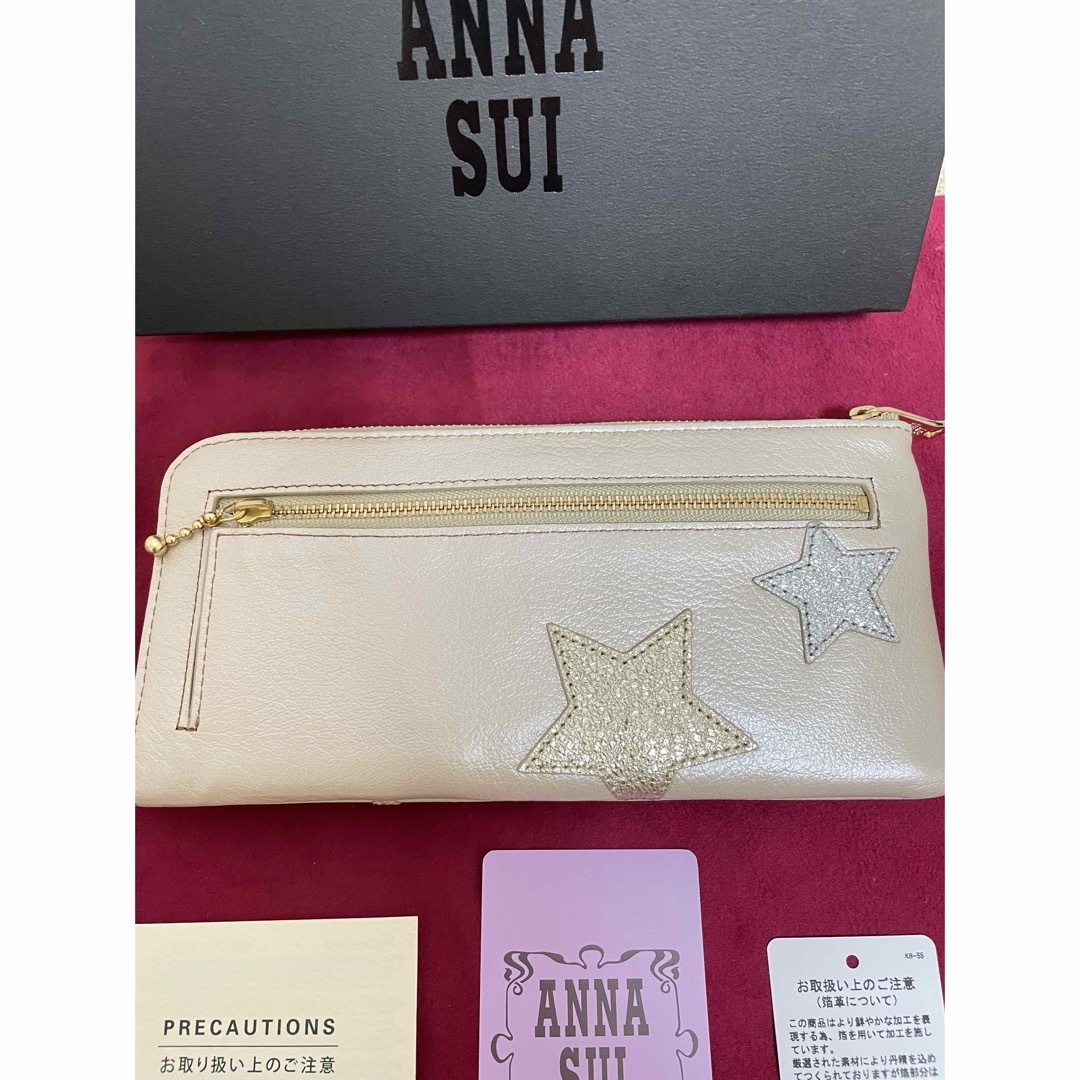 ANNA SUI(アナスイ)のANNA SUI アナスイ　長財布 L字ファスナー  マイミミ 牛革 やぎ革 レディースのファッション小物(財布)の商品写真