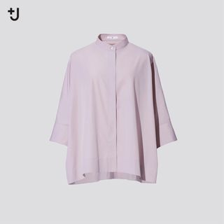 ジルサンダー(Jil Sander)の新品未使用ユニクロ +J スーピマコットンドルマンスリーブシャツ（7分袖）(シャツ/ブラウス(長袖/七分))