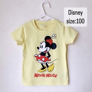 ディズニー(Disney)のDisney   キッズ　子供服　ミニーちゃん　半袖　黄色　イエロー　100(Tシャツ/カットソー)