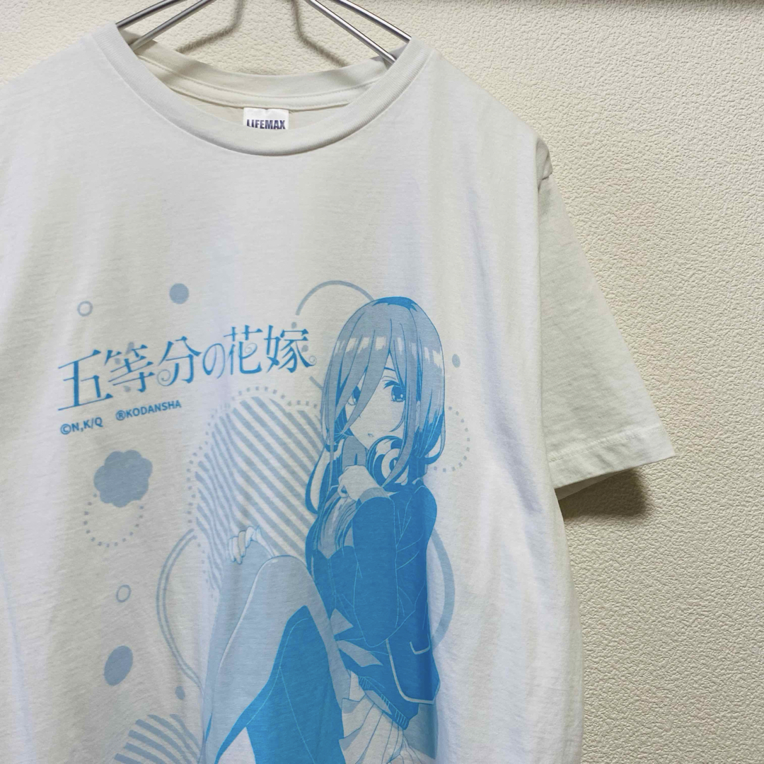 COSPA(コスパ)の一点物　美品　中野三玖 Tシャツ ホワイト  五等分の花嫁 メンズのトップス(Tシャツ/カットソー(半袖/袖なし))の商品写真