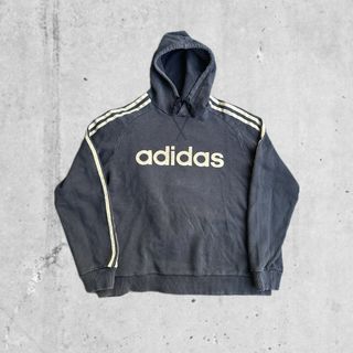 アディダス(adidas)の00s アーカイブ　adidas センターロゴ　パーカー　ライン　y2k(パーカー)