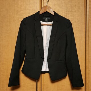 エイチアンドエム(H&M)のH&M エイチアンドエム テーラードジャケット スーツ 34 黒(テーラードジャケット)