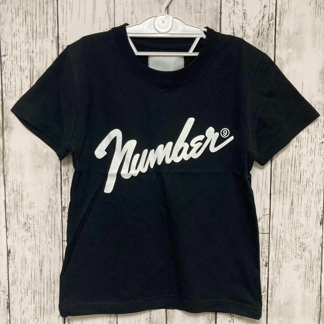 NUMBER (N)INE(ナンバーナイン)の未使用品✨ナンバーナイン　Tシャツ　ブラック　120サイズ キッズ/ベビー/マタニティのキッズ服男の子用(90cm~)(Tシャツ/カットソー)の商品写真