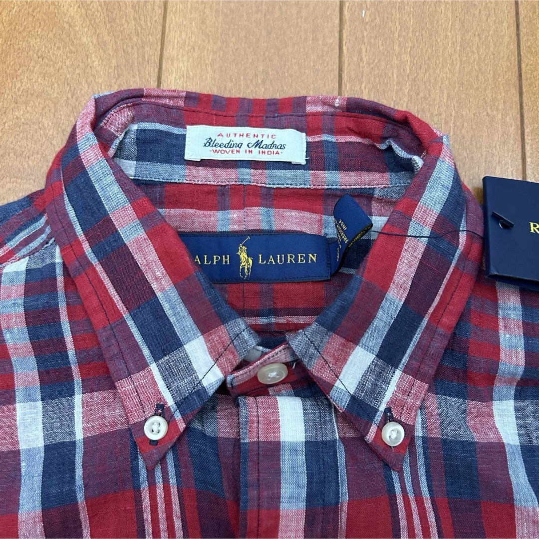 Ralph Lauren(ラルフローレン)の新品 90s POLO Ralph Lauren  半袖BDシャツ チェック メンズのトップス(シャツ)の商品写真