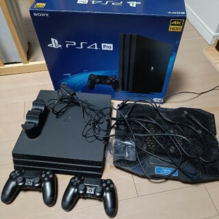 プレイステーション4(PlayStation4)のPS4PRO CUH-7100B 1TB　コントローラ2個セット(家庭用ゲーム機本体)