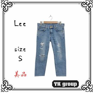 Lee - 美品 Lee リー レディース パンツ ジーンズ ブルー ダメージ S