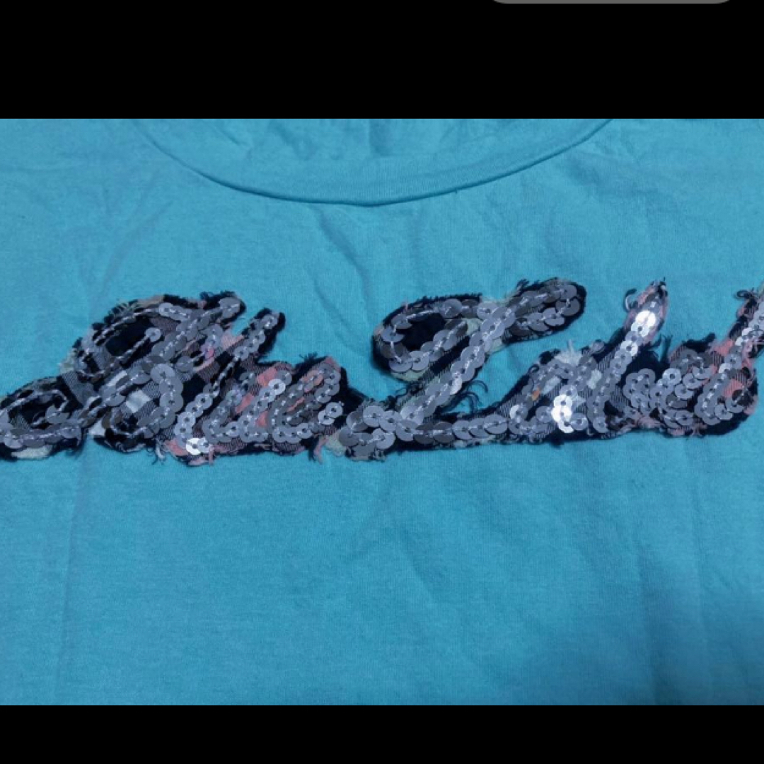 BURBERRY BLUE LABEL(バーバリーブルーレーベル)のバーバリーペパーミント×ラメコットンT レディースのトップス(Tシャツ(半袖/袖なし))の商品写真