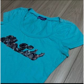 バーバリーブルーレーベル(BURBERRY BLUE LABEL)のバーバリーペパーミント×ラメコットンT(Tシャツ(半袖/袖なし))