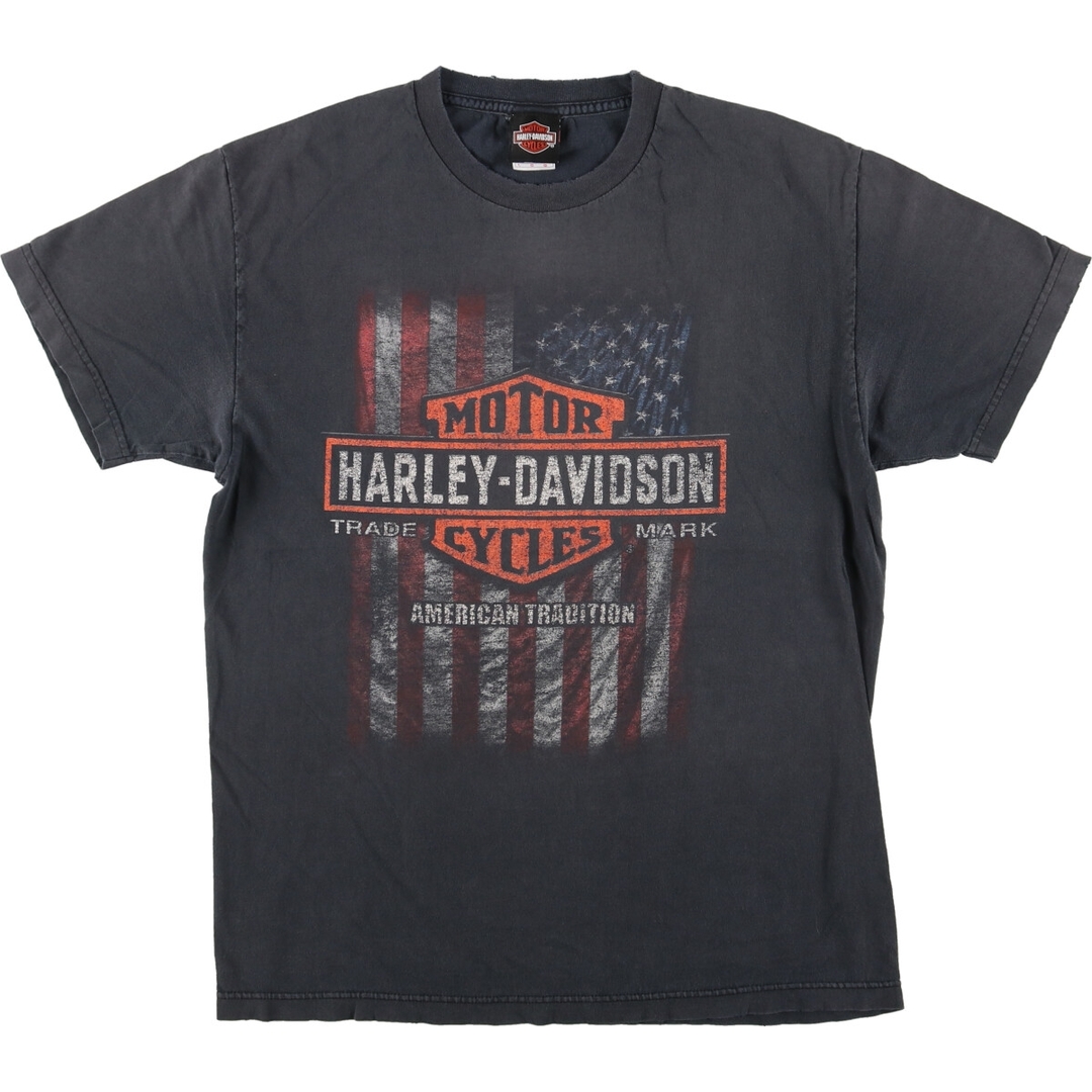 Harley Davidson(ハーレーダビッドソン)の古着 ハーレーダビッドソン Harley-Davidson モーターサイクル バイクTシャツ USA製 メンズL /eaa448399 メンズのトップス(Tシャツ/カットソー(半袖/袖なし))の商品写真