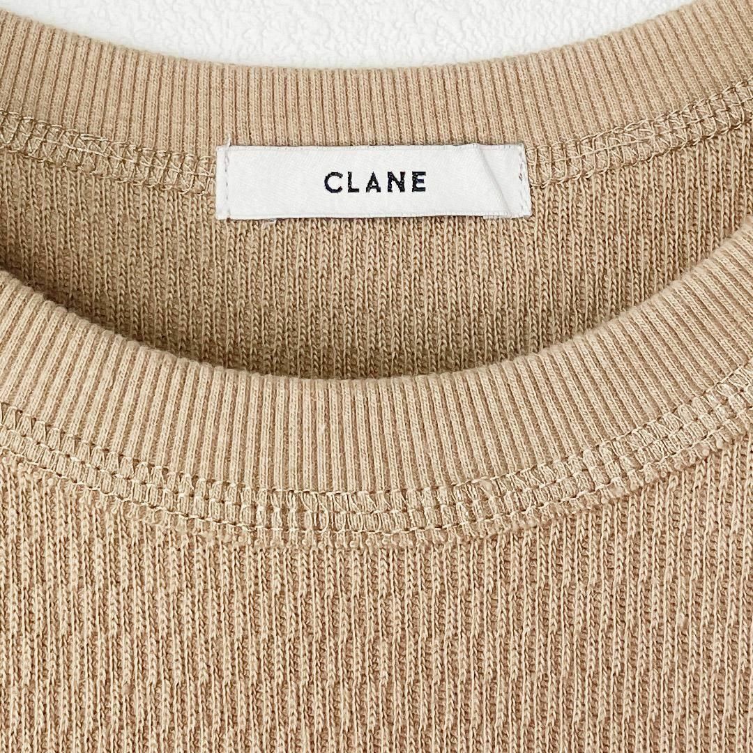 CLANE(クラネ)の美品✨ CLANE　クラネ　ノースリーブ　サーマルトップス　ベージュ　*140 レディースのトップス(タンクトップ)の商品写真