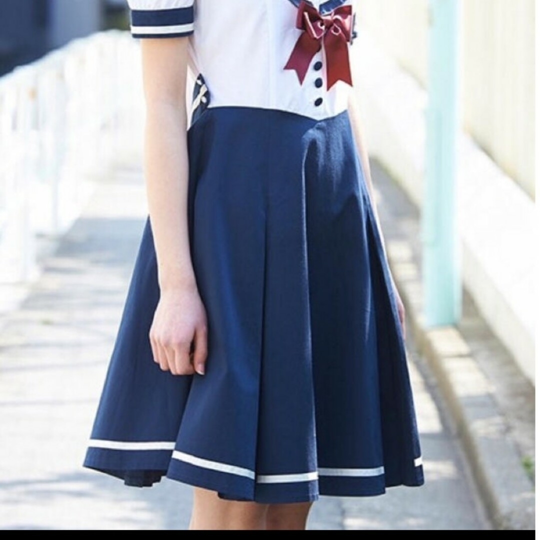 超レア♡セーラー服ワンピース 私立恵比寿中学 コスプレ レディースのワンピース(ひざ丈ワンピース)の商品写真