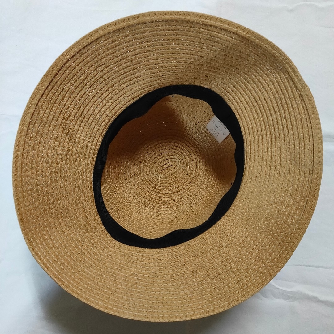 新品未使用 タグ付き リボン ペーパー キャペリン ハット UPF50+ レディースの帽子(麦わら帽子/ストローハット)の商品写真