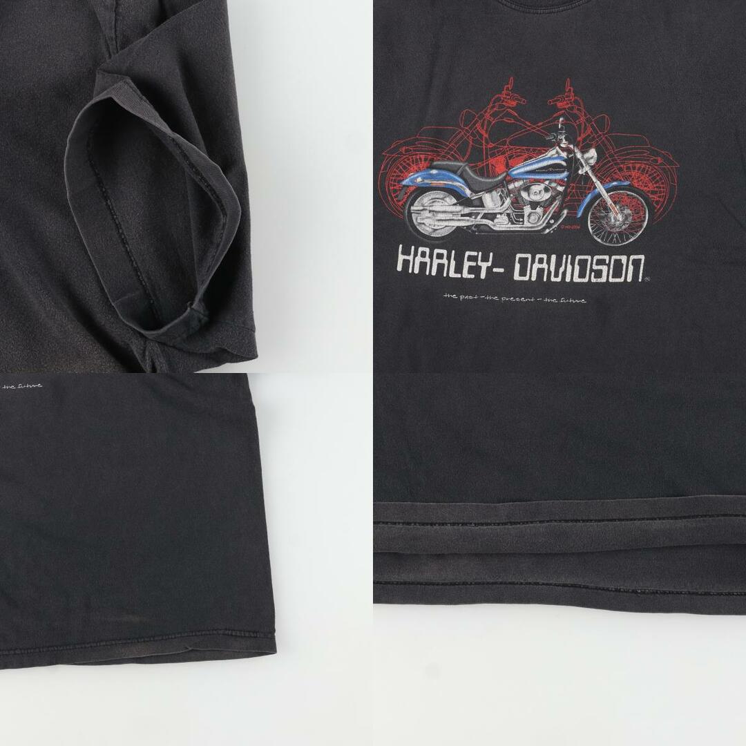 Harley Davidson(ハーレーダビッドソン)の古着 00年代 ハーレーダビッドソン Harley-Davidson モーターサイクル バイクTシャツ メンズXL /eaa448907 メンズのトップス(Tシャツ/カットソー(半袖/袖なし))の商品写真