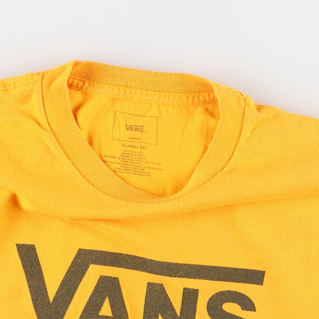 VANS(ヴァンズ)の古着 バンズ VANS CLASSIC FIT チェッカーフラッグ ロングTシャツ ロンT メンズL /eaa432314 メンズのトップス(Tシャツ/カットソー(半袖/袖なし))の商品写真