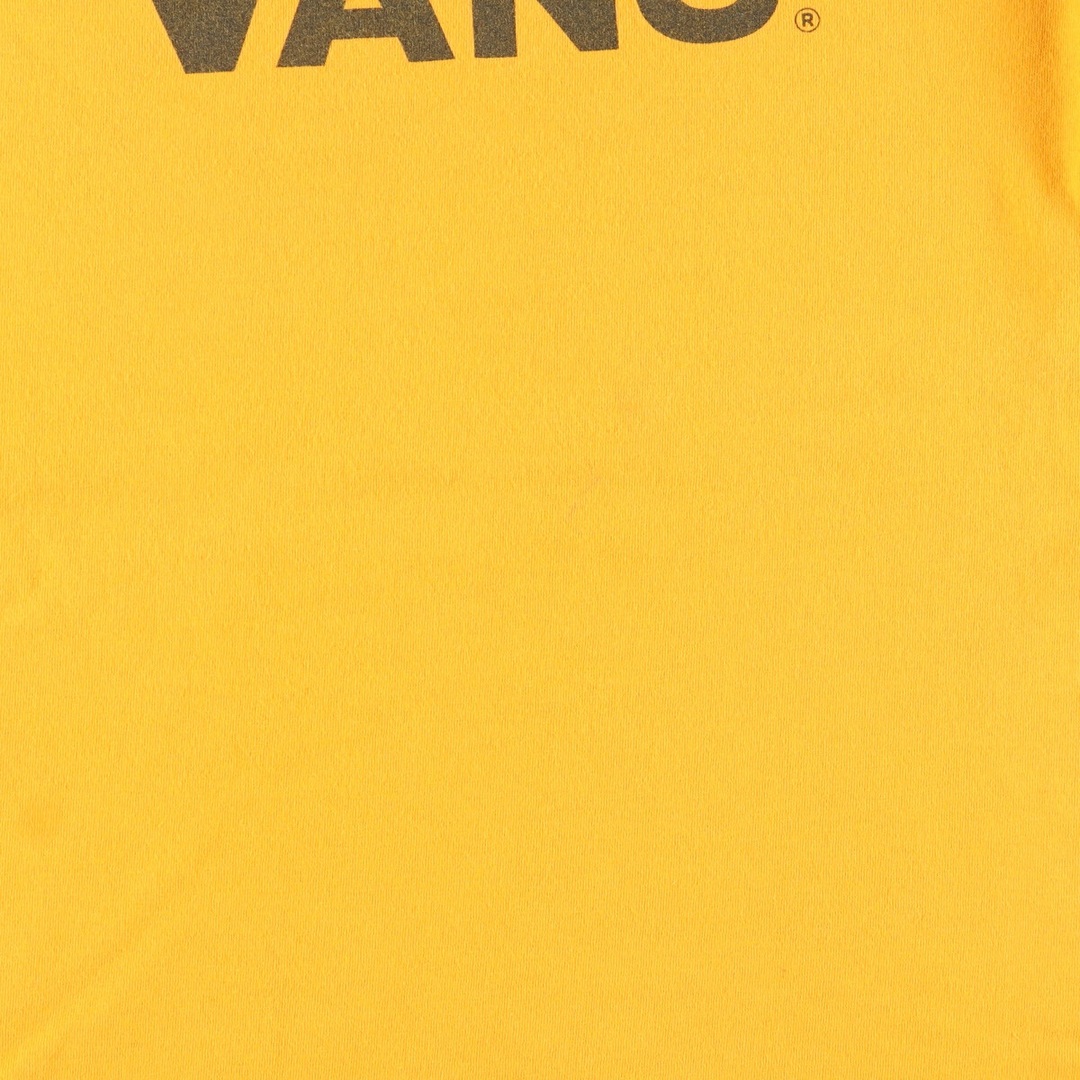 VANS(ヴァンズ)の古着 バンズ VANS CLASSIC FIT チェッカーフラッグ ロングTシャツ ロンT メンズL /eaa432314 メンズのトップス(Tシャツ/カットソー(半袖/袖なし))の商品写真