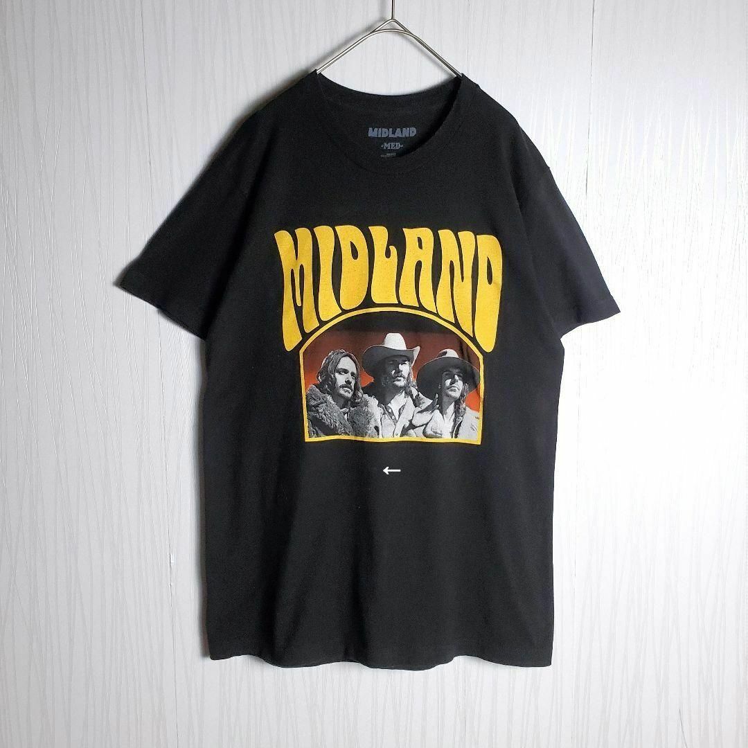 VINTAGE(ヴィンテージ)のバンドTシャツ 音楽 半袖 ビッグプリント 両面プリント ミッドランド M 古着 メンズのトップス(Tシャツ/カットソー(半袖/袖なし))の商品写真