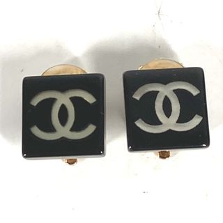 シャネル(CHANEL)のシャネル CHANEL CC ココマーク スクエア 06Ａ アクセサリー  イヤリング プラスチック ブラック(イヤリング)