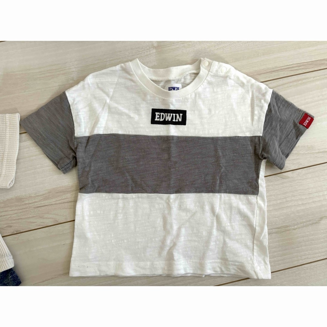 EDWIN(エドウィン)のEDWIN Tシャツ　2枚セット キッズ/ベビー/マタニティのベビー服(~85cm)(Ｔシャツ)の商品写真