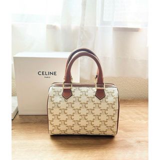 セリーヌ(celine)のCELINE ホワイトトリオンフ スモールボストン(ボストンバッグ)