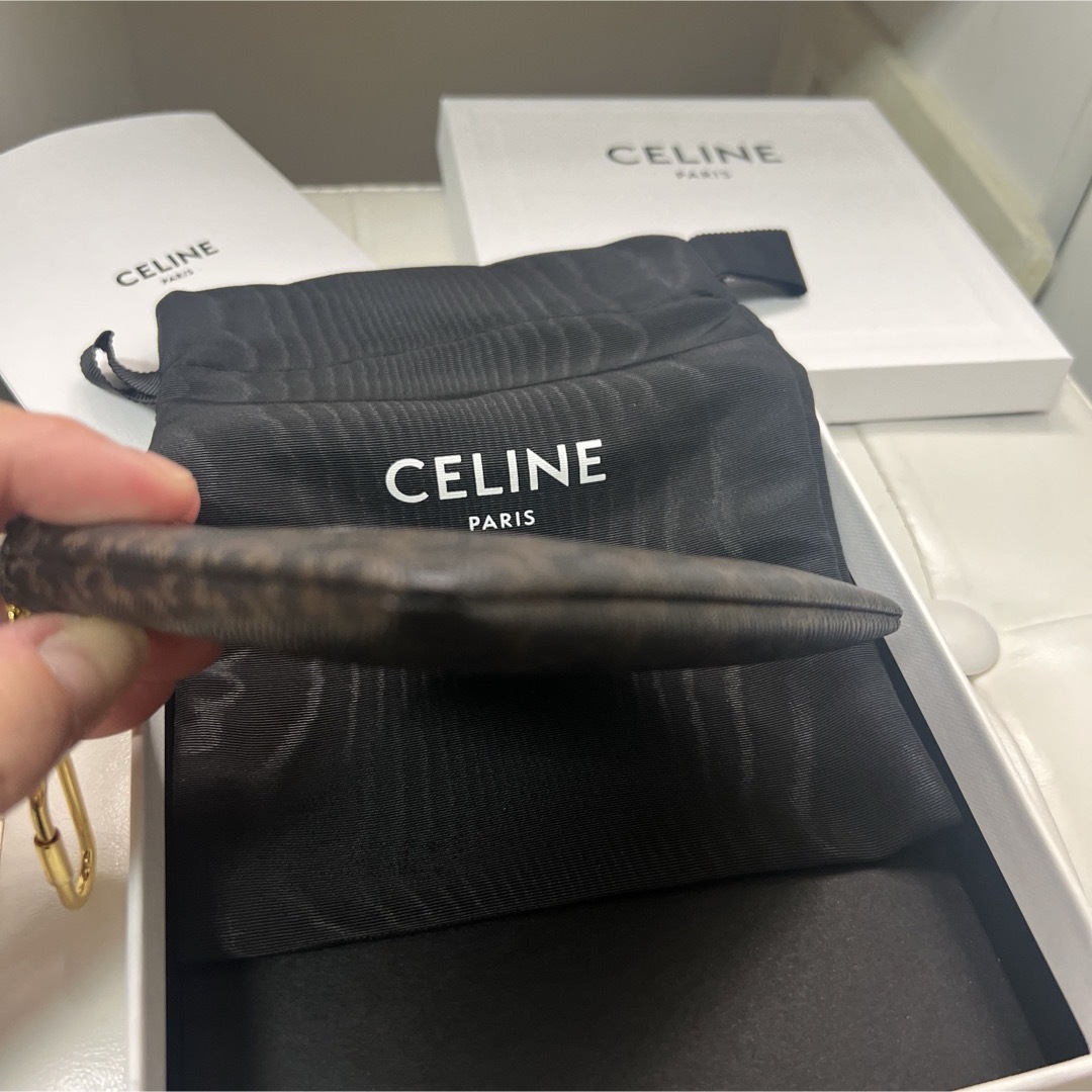 celine(セリーヌ)のセリーヌ　コイン＆カードポーチ キュイル トリオンフ /ブラック レディースのファッション小物(コインケース)の商品写真