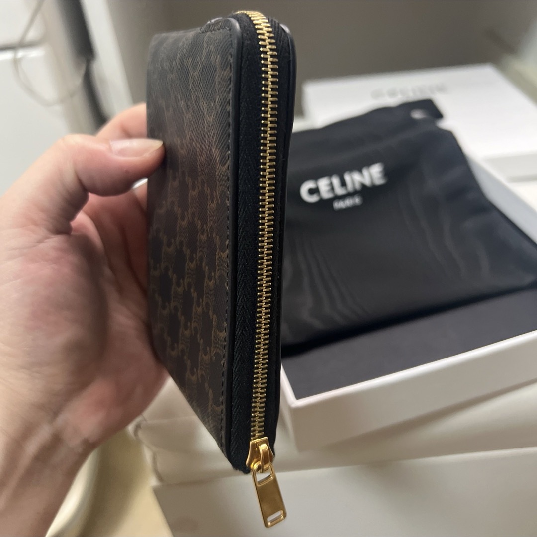 celine(セリーヌ)のセリーヌ　コイン＆カードポーチ キュイル トリオンフ /ブラック レディースのファッション小物(コインケース)の商品写真