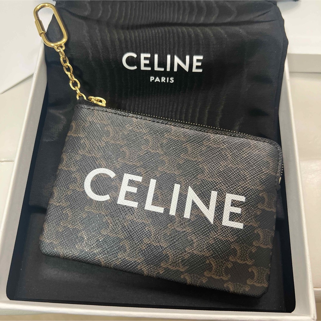 celine(セリーヌ)のセリーヌ　コイン＆カードポーチ キュイル トリオンフ /ブラック レディースのファッション小物(コインケース)の商品写真