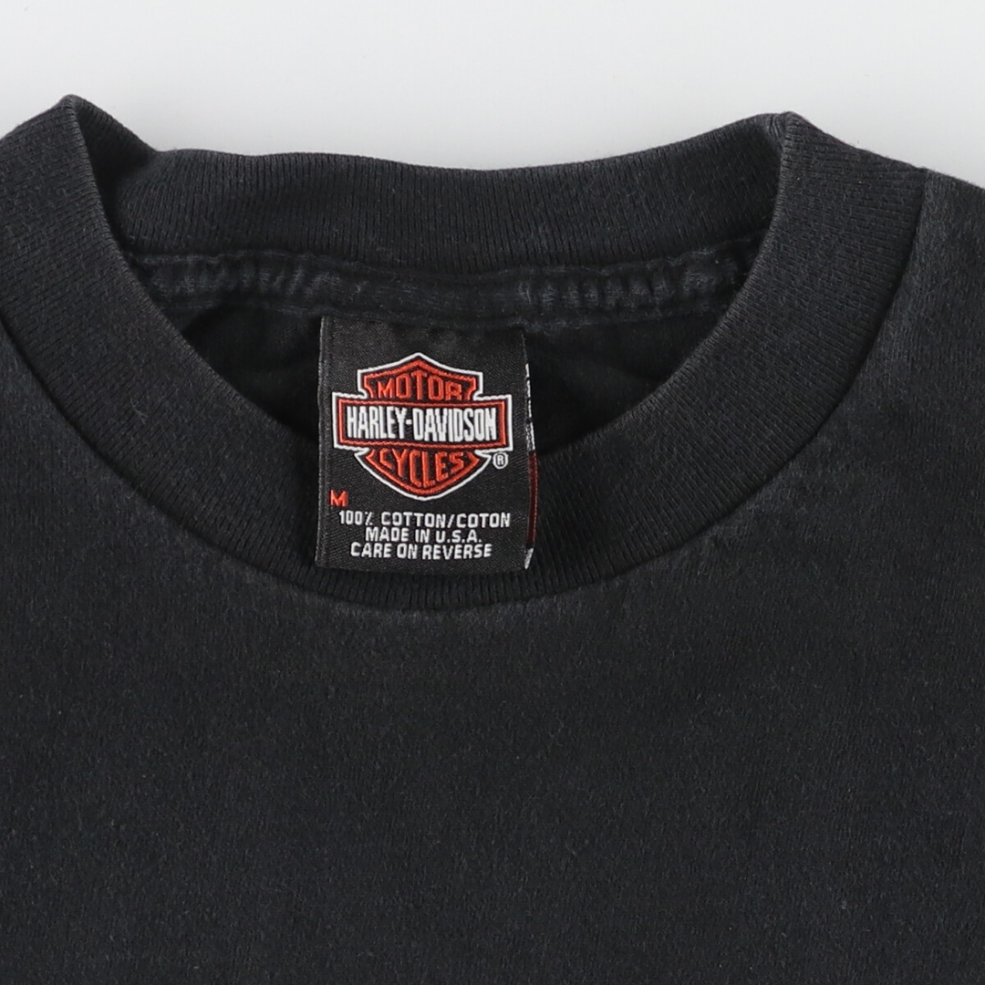 Harley Davidson(ハーレーダビッドソン)の古着 00年代 ハーレーダビッドソン Harley-Davidson モーターサイクル バイクTシャツ USA製 メンズM /eaa448618 メンズのトップス(Tシャツ/カットソー(半袖/袖なし))の商品写真