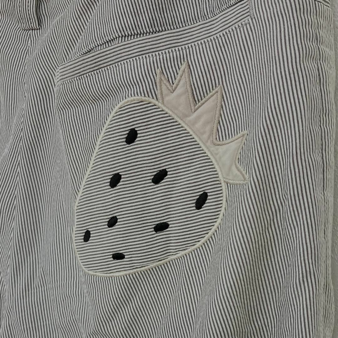 美品 ミエコウエサコ レディース パンツ カジュアル フルーツ柄 40 レディースのパンツ(カジュアルパンツ)の商品写真