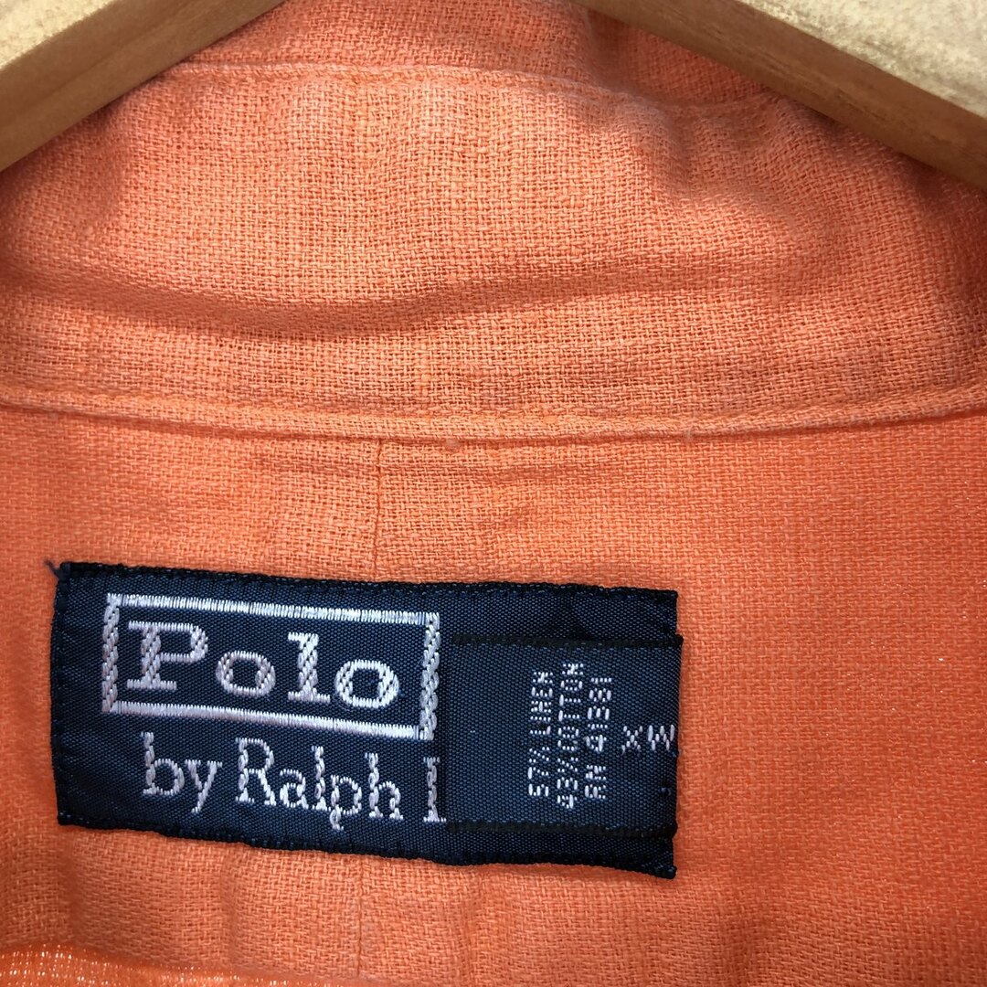 Ralph Lauren(ラルフローレン)の古着 ラルフローレン Ralph Lauren POLO by Ralph Lauren 半袖 リネンシャツ メンズXXL /eaa442094 メンズのトップス(シャツ)の商品写真